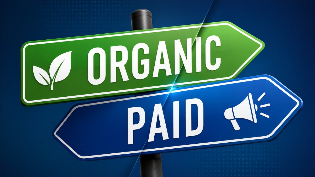 Estrategias orgánicas vs pagadas para pequeñas