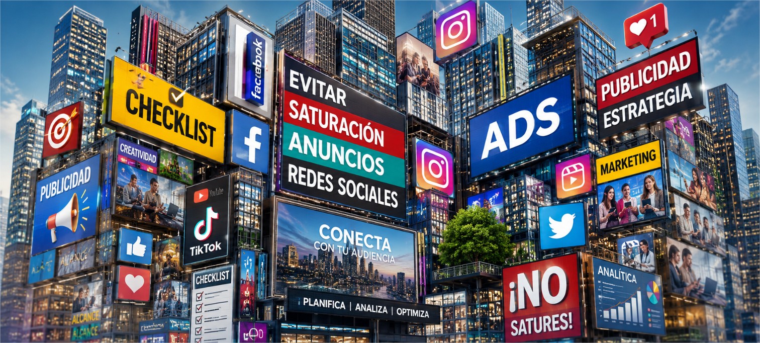Checklist para evitar saturación y mejorar anuncios en campañas