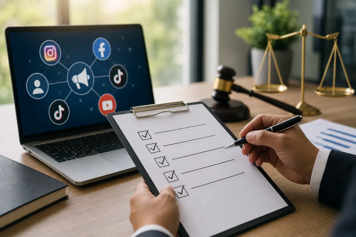 Checklist para cumplir con las normativas legales en campañas de publicidad en redes sociales