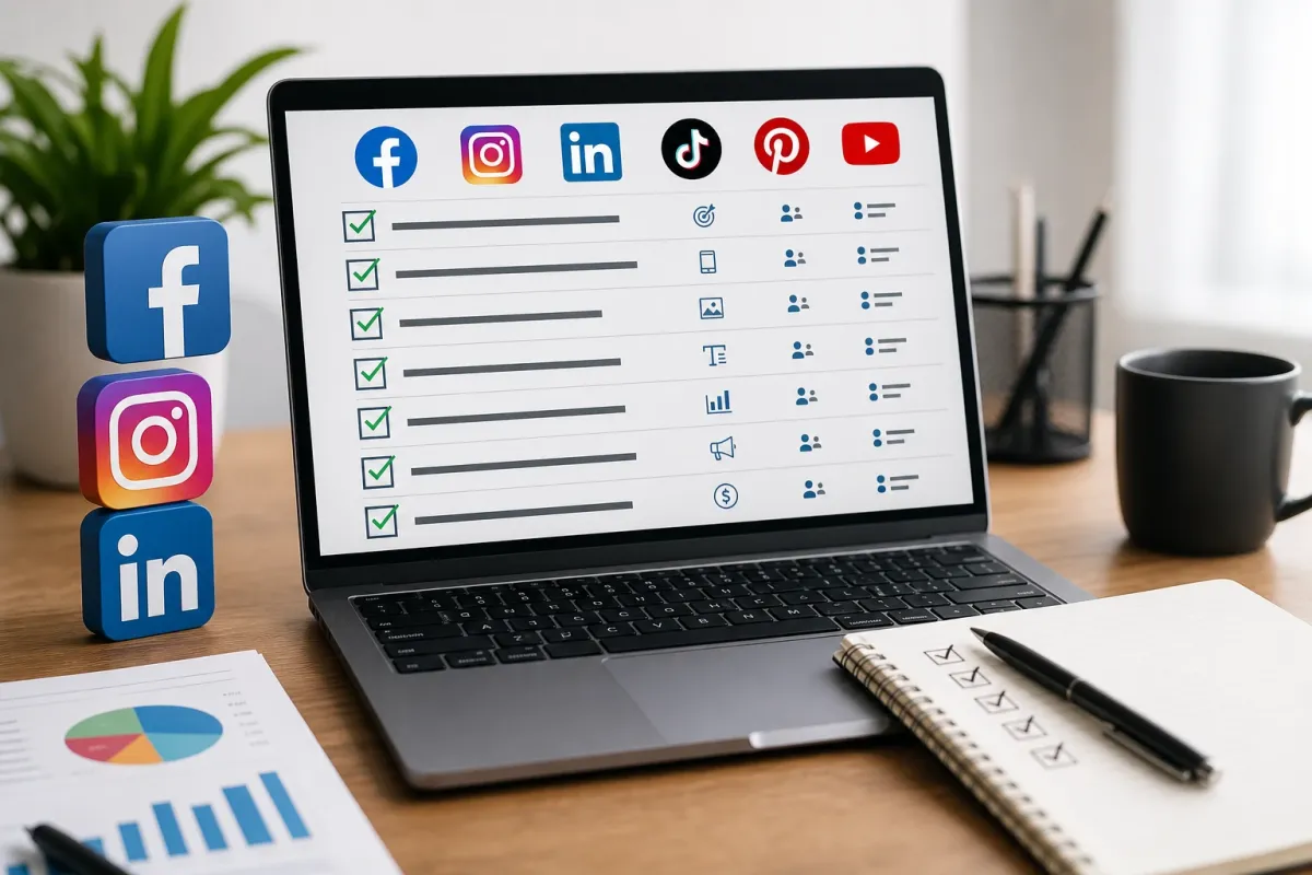 Checklist para optimizar anuncios en redes sociales según cada plataforma