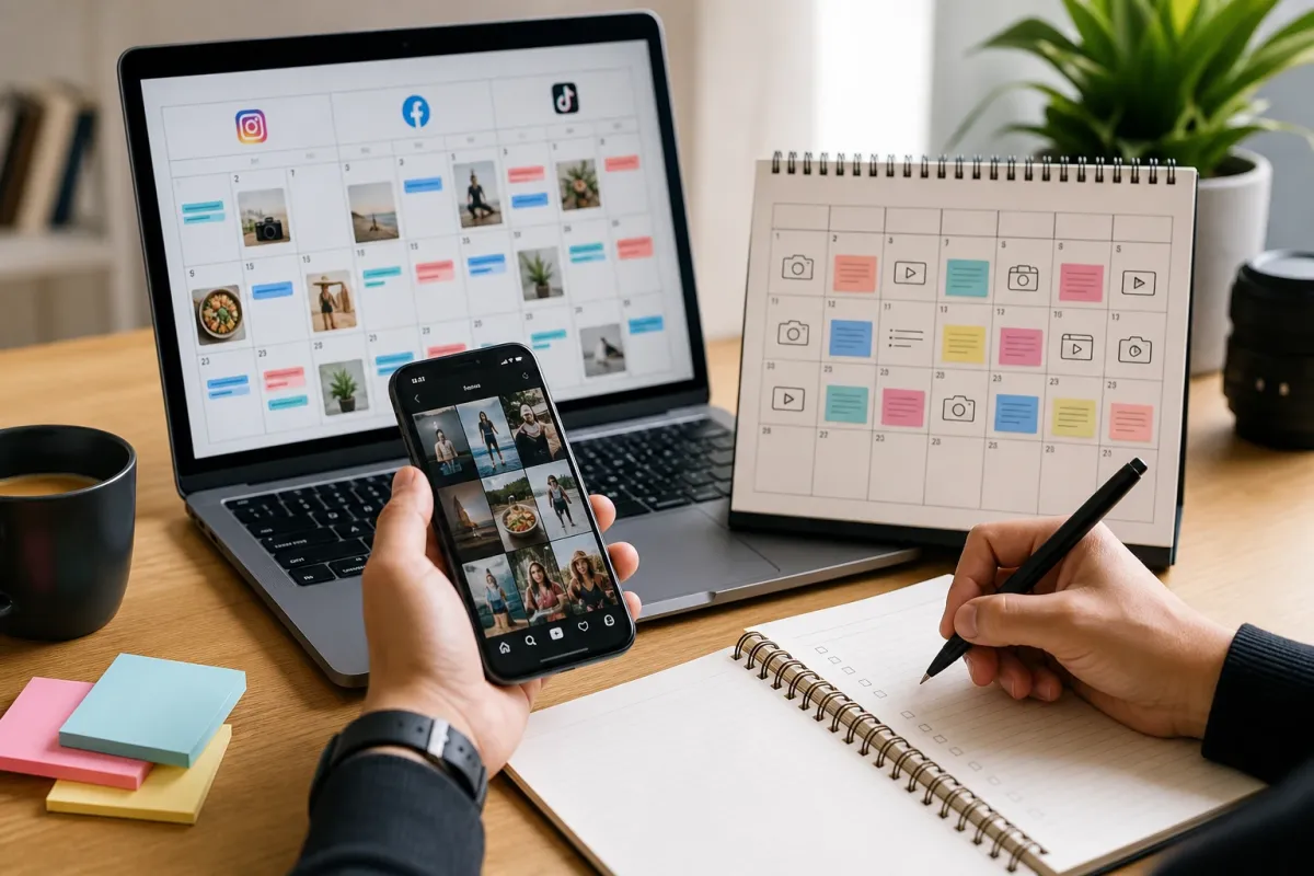 Cómo crear un calendario de contenido para Instagram, Facebook y TikTok